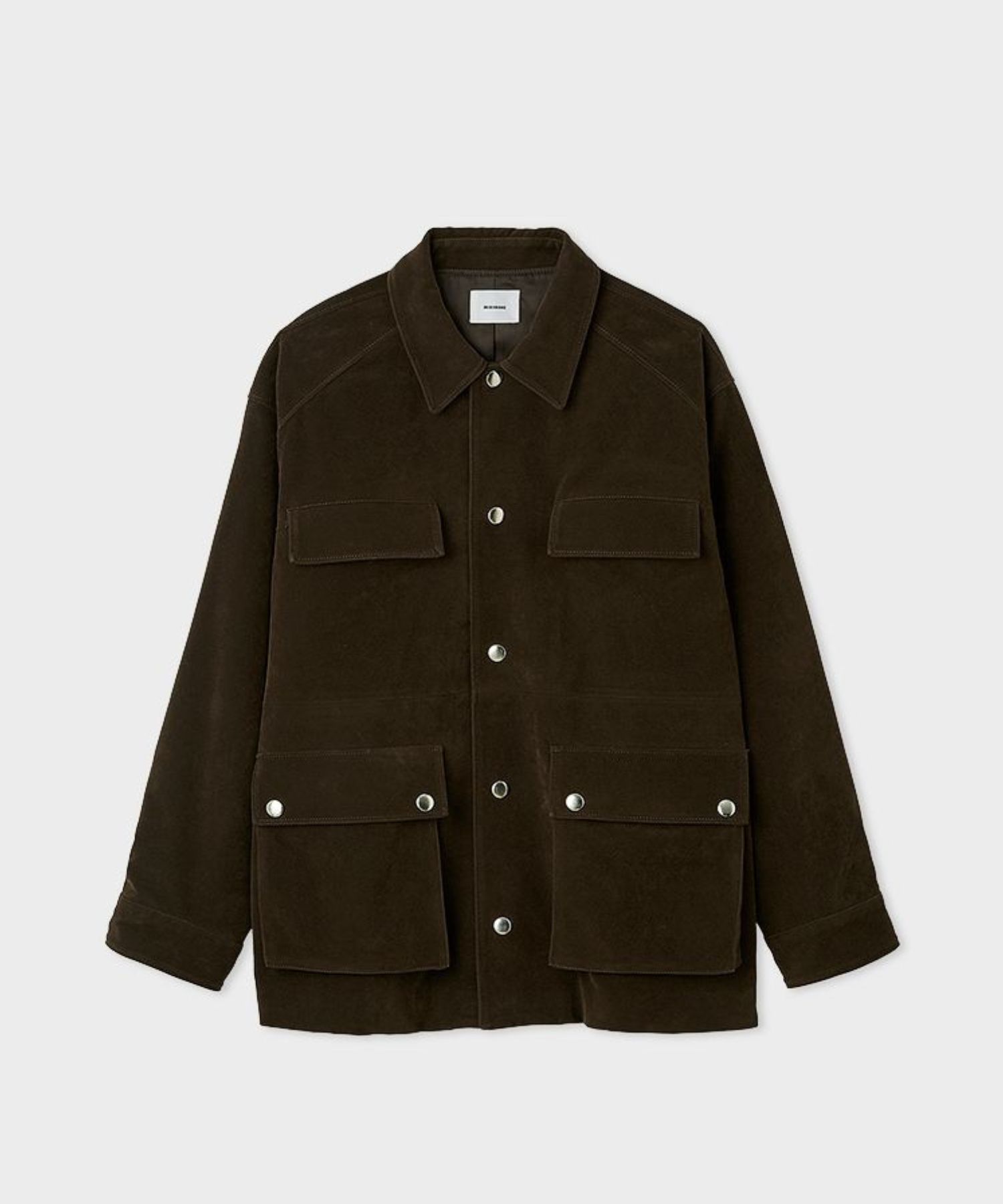 MIESROHE - ステンカラーカバーオール(ブラウン)ポリエステル