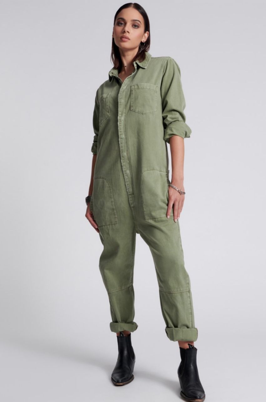 One Teaspoon - SUPER KHAKI PARADISE UTILITY JUMPSUIT/スーパー