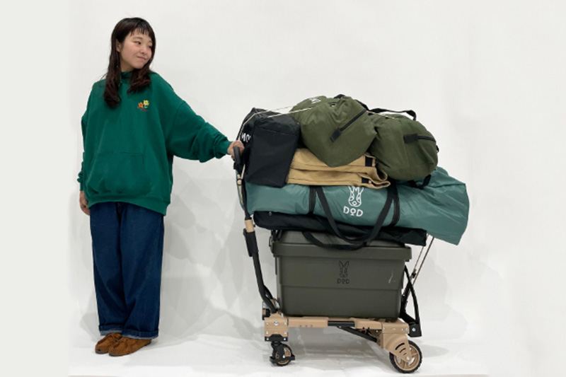 マンションキャンパーに朗報！DODから畳めるスマート台車