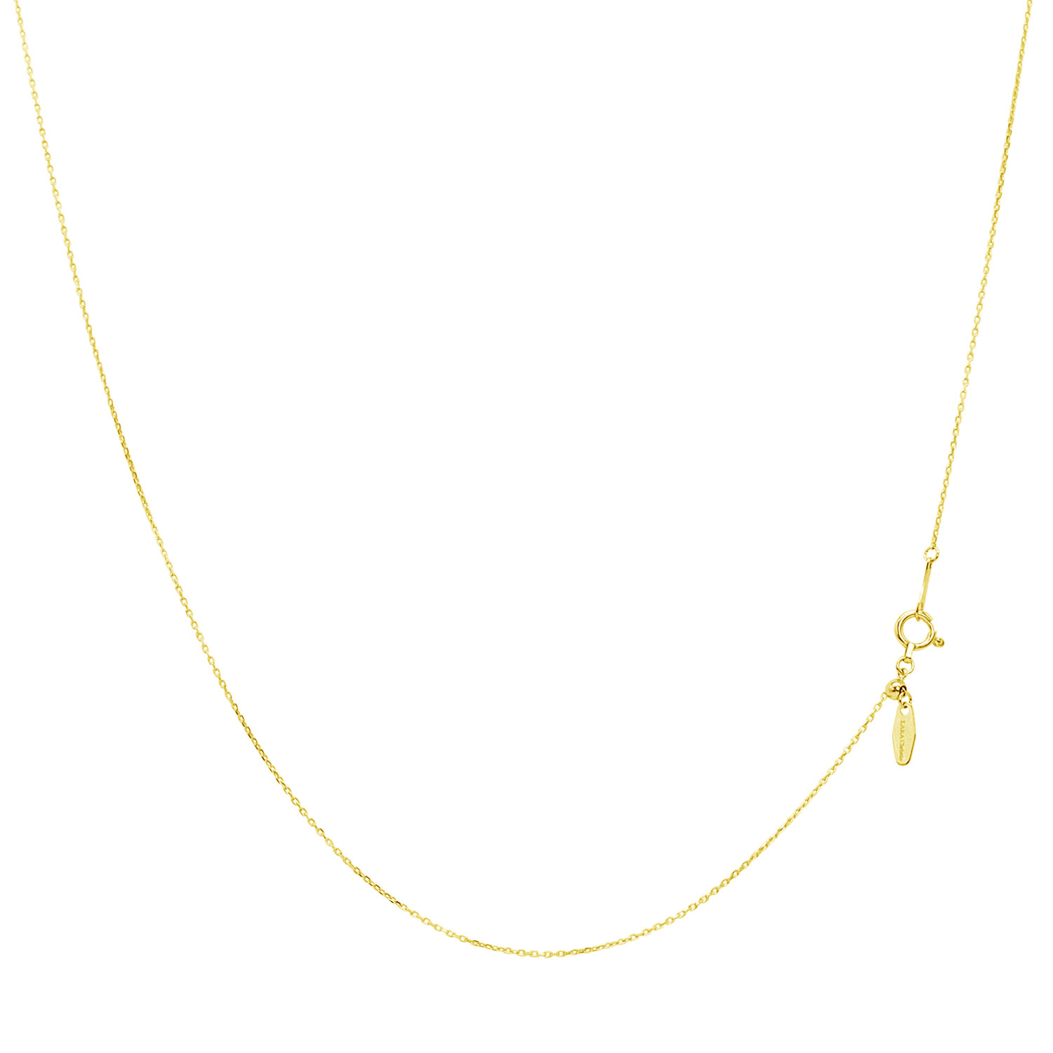 ゴールド チェーン ネックレス 18金 K18 トリプルスパイク 幅0.9mm 約