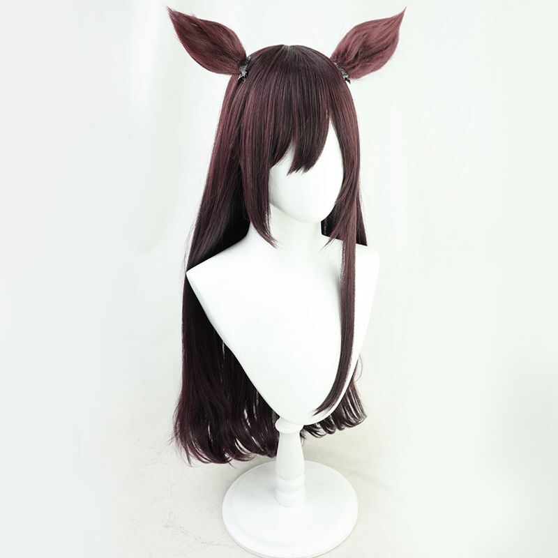 ウマ娘 プリティーダービー メジロドーベル コスプレウィッグ 耳付き