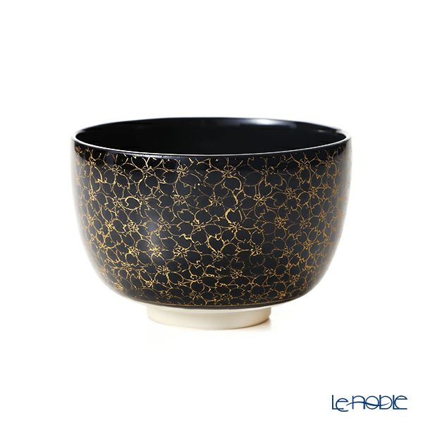 京焼・清水焼 抹茶碗（小茶碗） T00142 黒地金彩桜詰 | ブランド洋食器