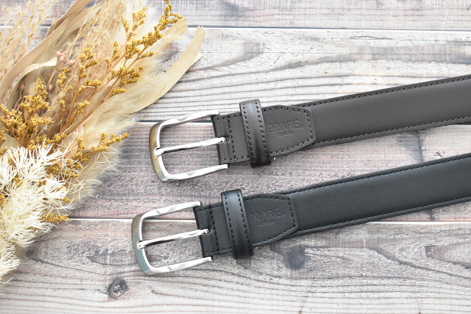 Cool Mesh（クールメッシュ）牛革 メンズ ベルト 「プレリーギンザ