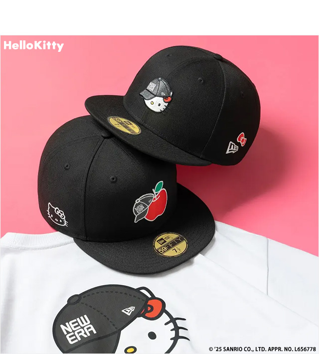 ニューエラ) NEWERA 9TWENTY HELLO KITTY キャップ ブラック (CAP