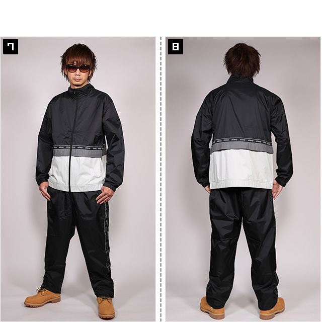 ステューシー) STUSSY NYLON WARM UP JACKET (JACKET)(17F115345-BK