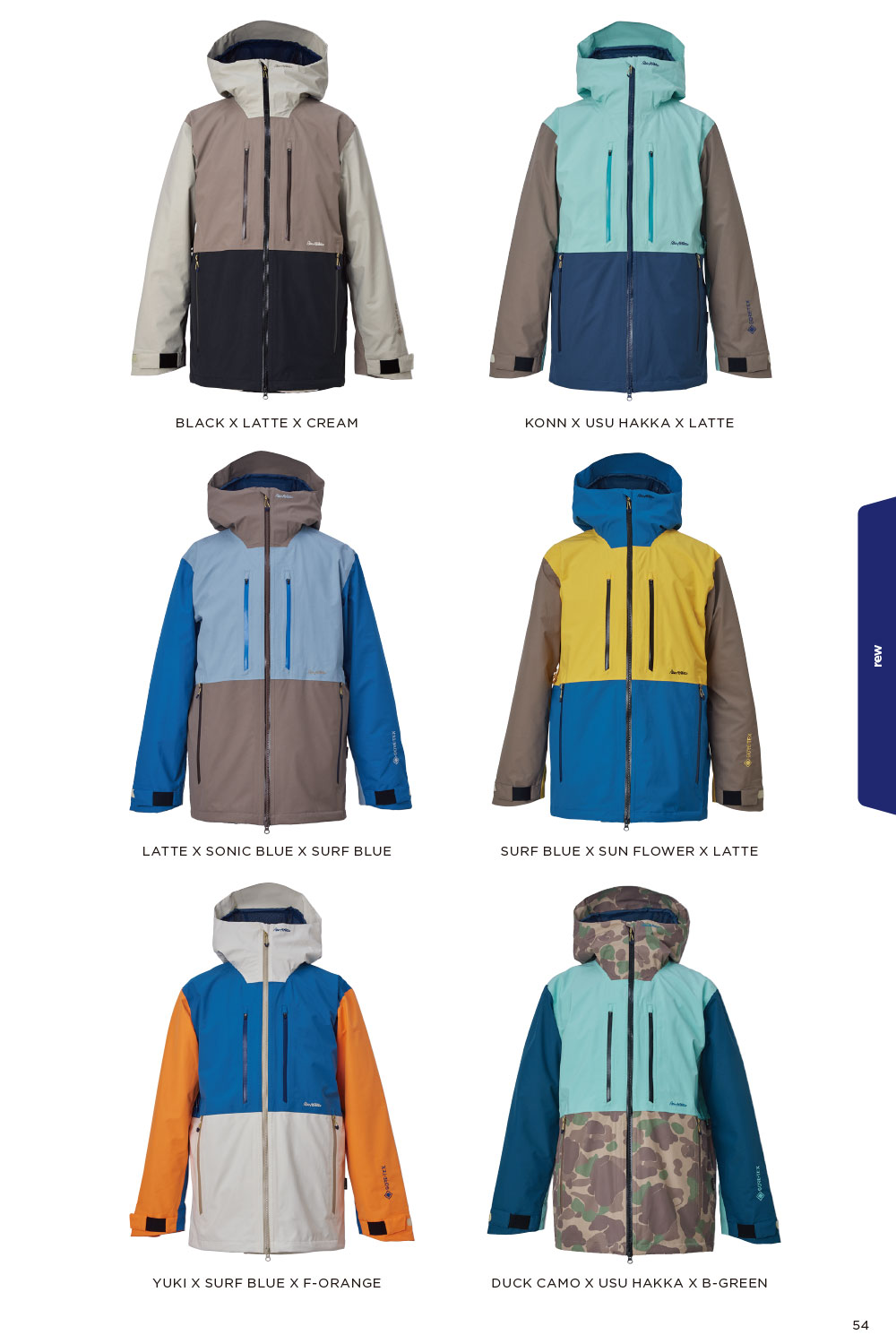 24-25 REW | KAMIKAZE JKT 27 | Color : LATTE x SONIC BLUE x SURF