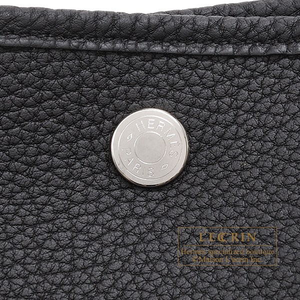 エルメス ガーデンパーティ36/PM ブラック ネゴンダ シルバー金具