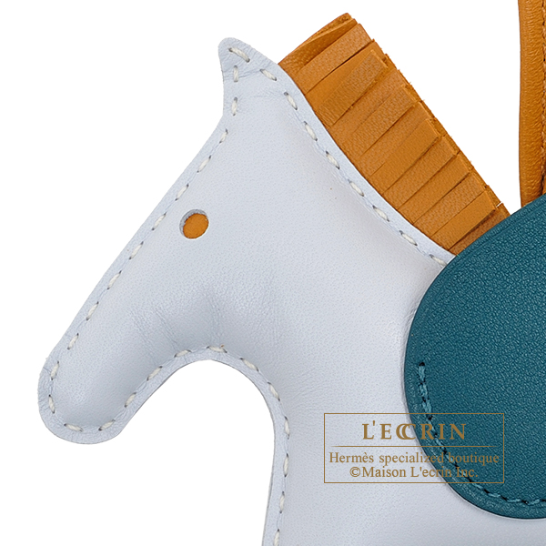 エルメス ロデオチャームペガサスMM ブルーブリュム/セサミ/ヴェール