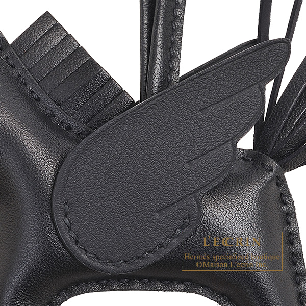 エルメス ロデオチャームペガサスPM ブラック アニョーミロ/スイフト