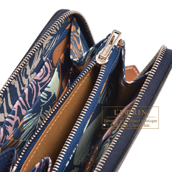 エルメス アザップ シルクイン コンパクト ブルードプリュス/ ブルー