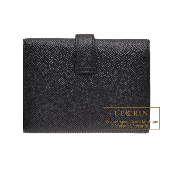 エルメス ベアンコンビネ ブラック ヴォーエプソン シルバー金具