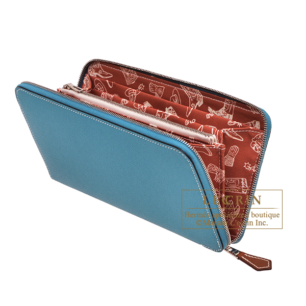 エルメス アザップ シルクイン ロング ニューブルージーン/ パプリカ