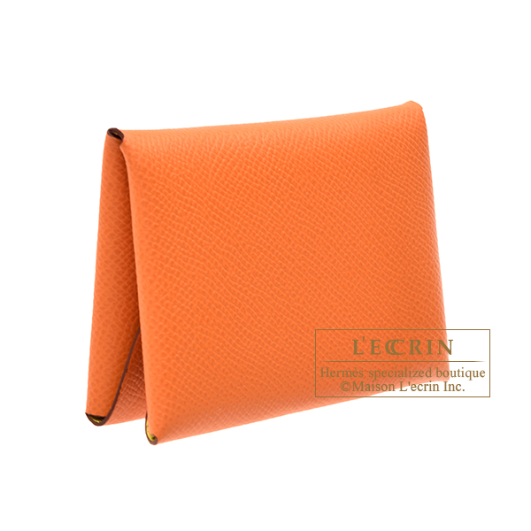 エルメス カルヴィ デュオ ヴェルソ オレンジ/ライム ヴォーエプソン