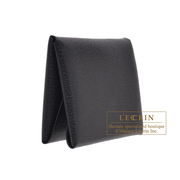 エルメス カルヴィ デュオ ブラック シェブルシャムキラ シルバー金具