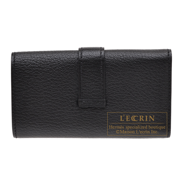 エルメス ベアンキーケース/4連 ブラック シェブルミゾル シルバー金具