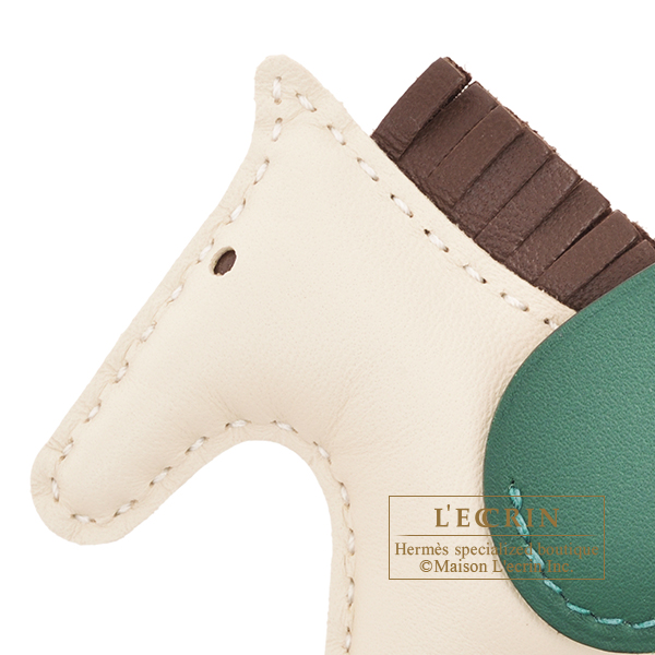 エルメス ロデオチャームペガサスPM クレ/ショコラ/ヴェールモワイヤン
