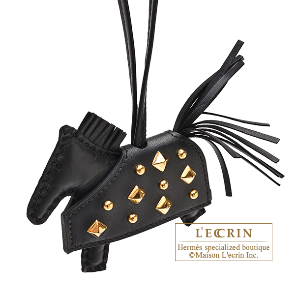 エルメス ロデオチャーム ロベオ・ロックPM ブラック アニョーミロ