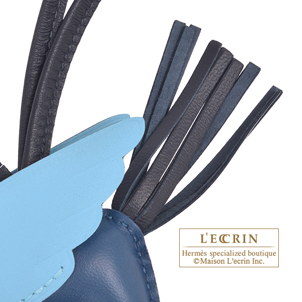 エルメス ロデオチャームペガサスPM ブルータイ/ブルーニュイ/セレスト