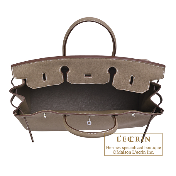 エルメス バーキン40 エトゥープ トゴ シルバー金具 | エルメス