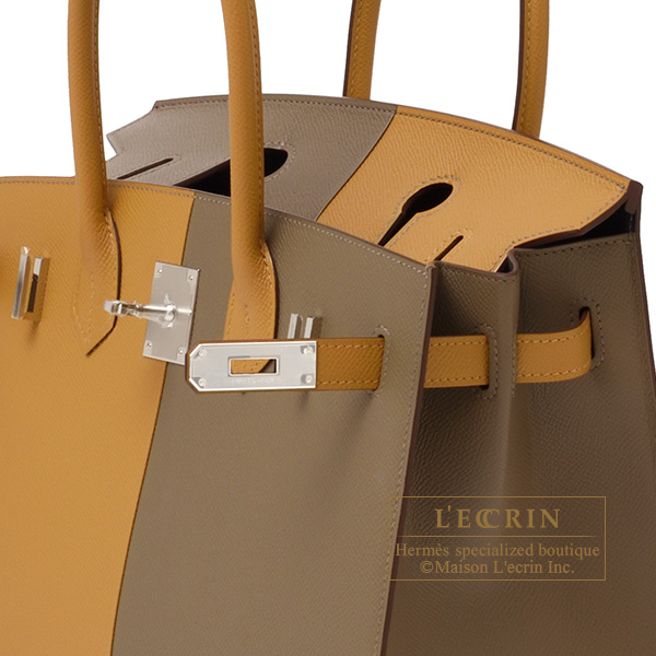 エルメス バーキンセリエカザック30 エトゥープ/セサミ/ブルー