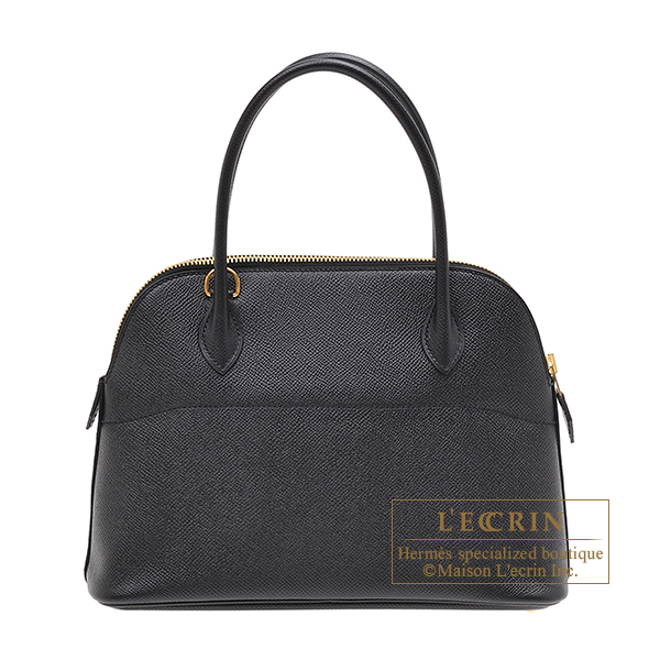 エルメス ボリード27 ブラック ヴォーエプソン ゴールド金具
