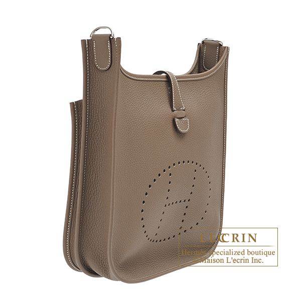 エルメス エヴリントロワPM エトゥープ トリヨンクレマンス シルバー