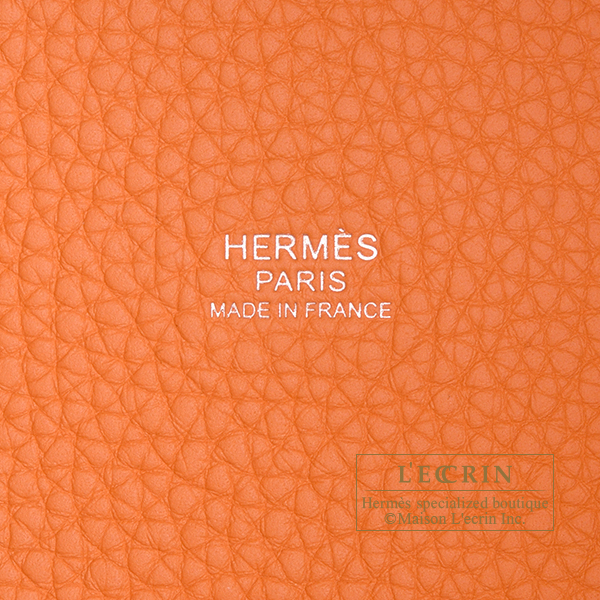 エルメス ピコタンロック22/MM オレンジ トリヨンクレマンス シルバー