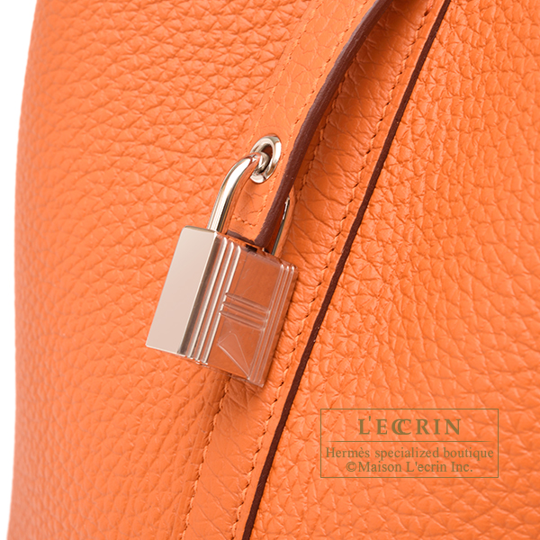 エルメス ピコタンロック22/MM オレンジ トリヨンクレマンス シルバー