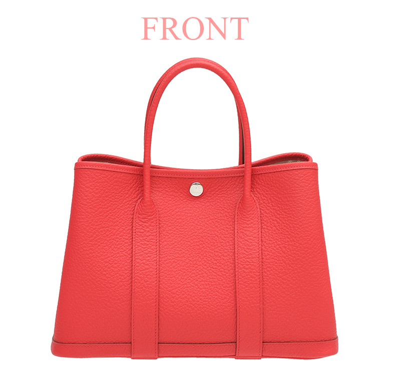 エルメス ガーデンパーティ30/TPM ブラック ヴォーエプソン シルバー