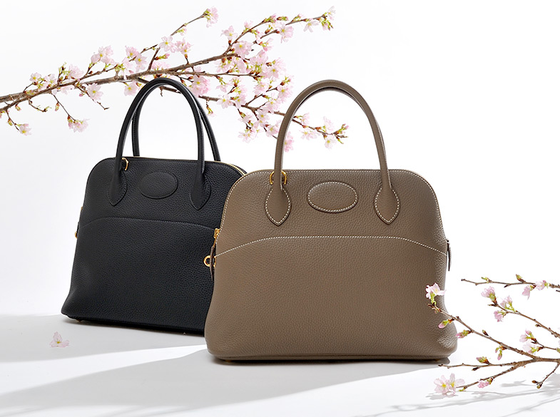 エルメス ボリード31 エトゥープ トリヨンクレマンス シルバー金具