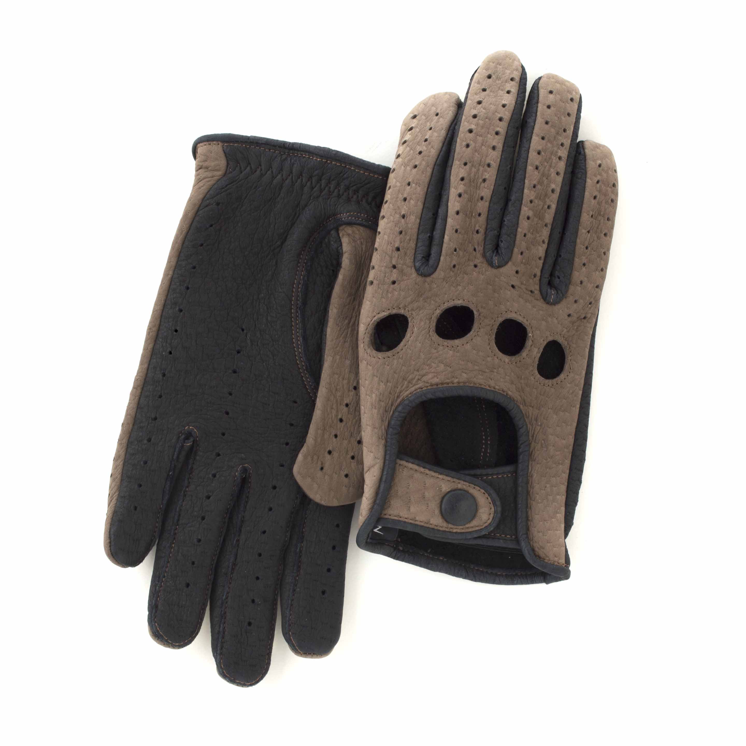 CACAZAN（カカザン）Driving Gloves / PCR-061 Light Brown/Black