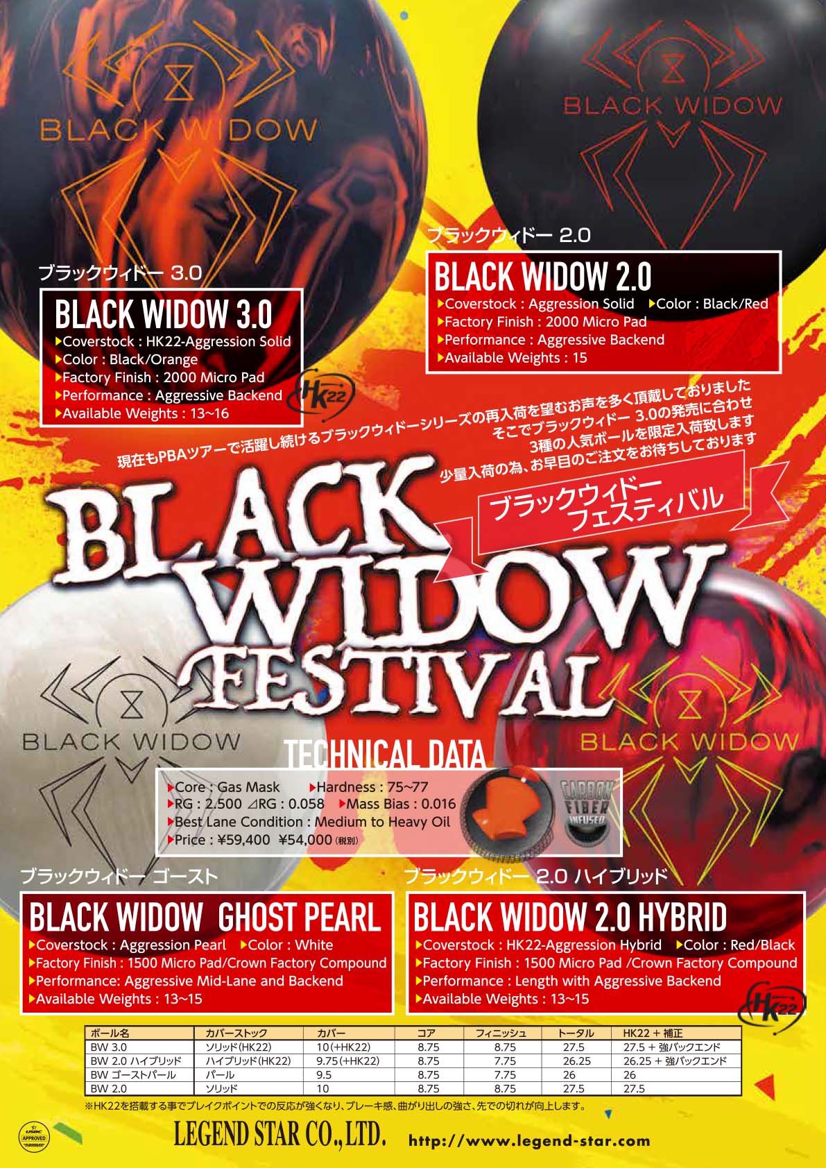 LEGEND ブラックウィドー ゴースト パール