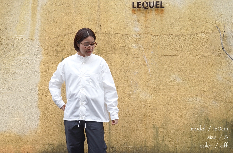 LOLO LIKE ロロライク ニュースタンダード スタンドカラービッグシャツ