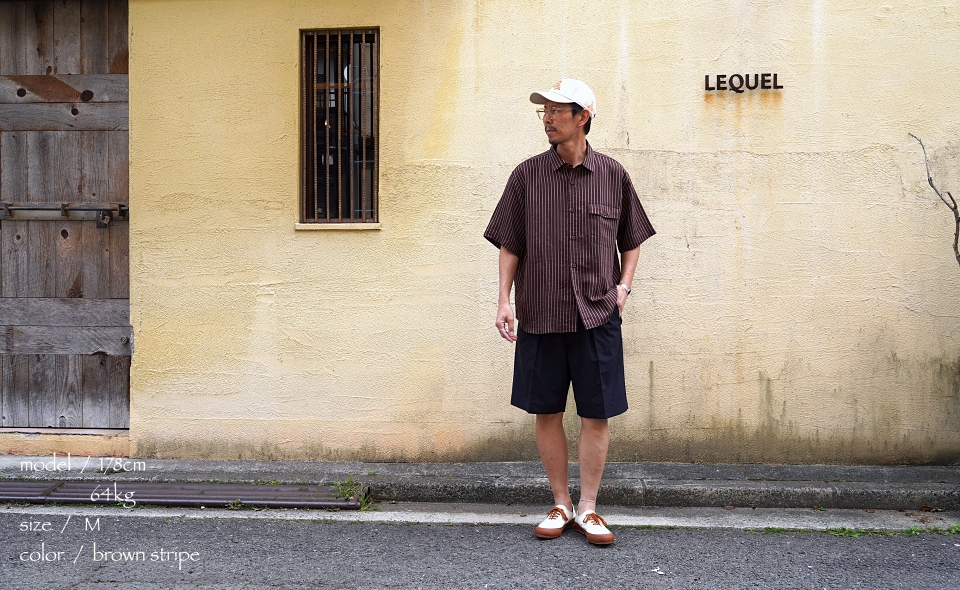 BRU NA BOINNE ブルーナボイン グランパストライプシャツ 商品詳細