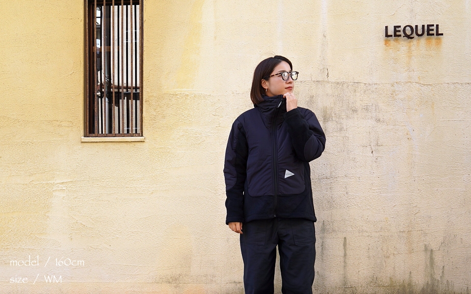and wander アンドワンダー top fleece jacket ＜ブラック＞ 商品詳細