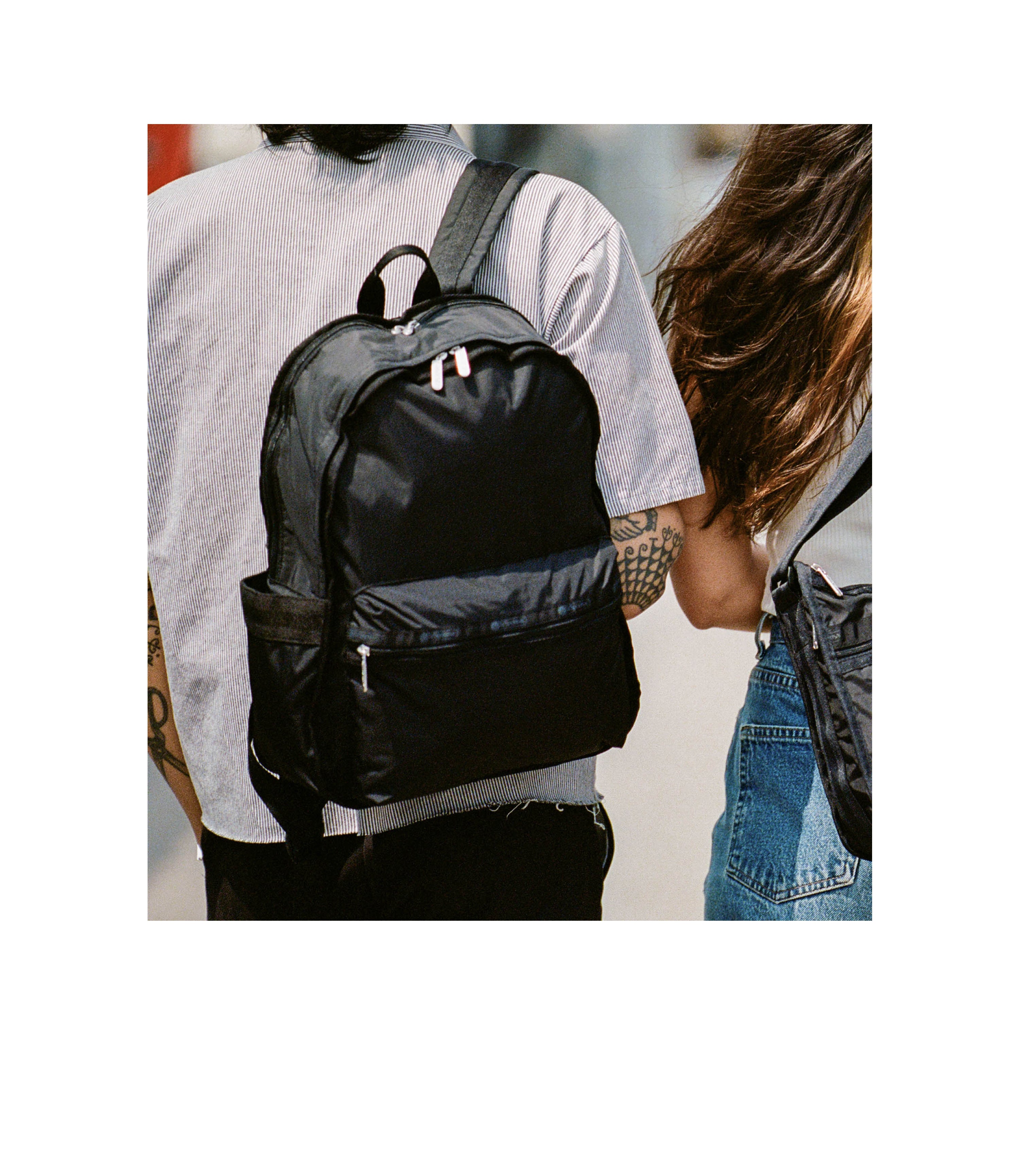 Solid Black Route Backpack | LeSportsac
