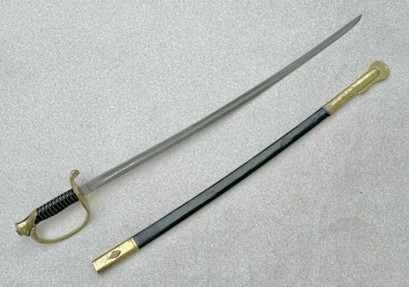 SS金属製サーベル、剣用飾り提げ緒、たすきアダプター付フルセット模造