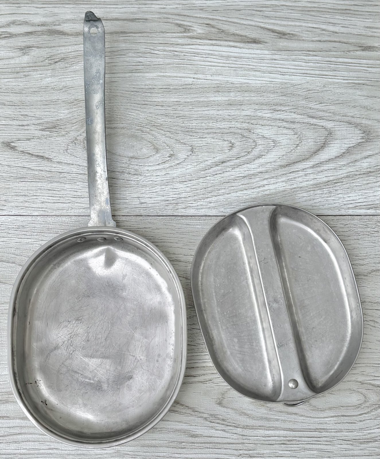 米軍実物 メスキットパン＆ナイフ・ホーク・スプーンセット1945年