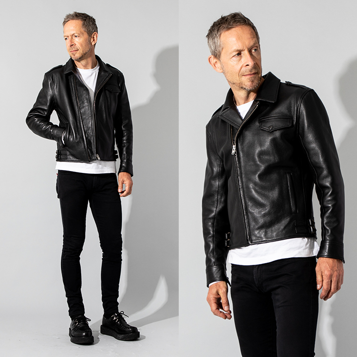 Liugoo Leathers 本革 ロックンロールライダー メンズ リューグー