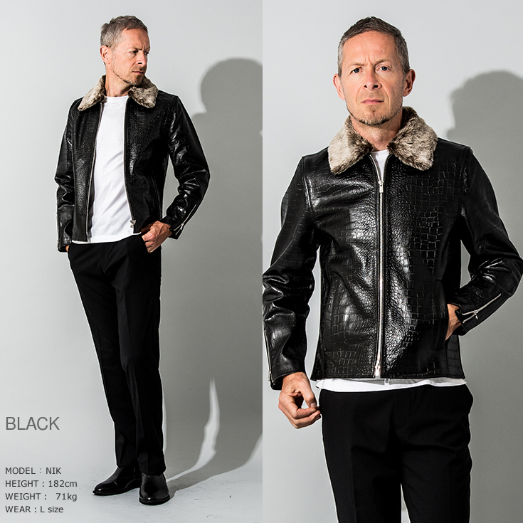 FILLMORE 本革 クロコダイルレザーブルゾン メンズ フィルモア SRY11A
