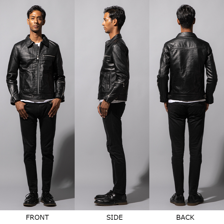 Horn Works 本革 シングルライダース メンズ ホーンワークス 3557