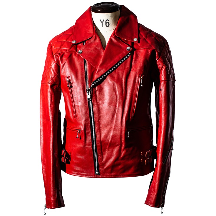 Horn Works 本革 UKパッドダブルライダースジャケット メンズ ホーン