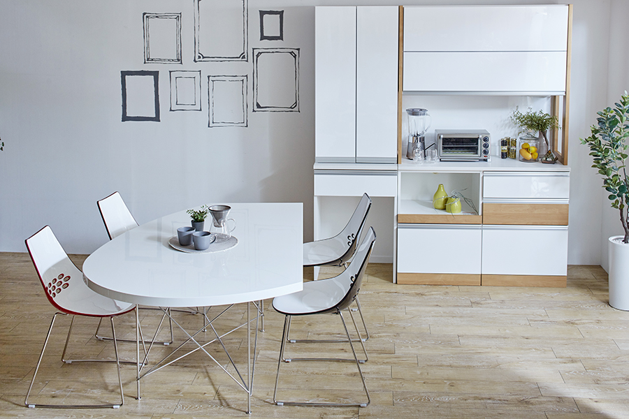 廃番】フラップアップ式ダイニングボード - 食器棚・キッチンボード