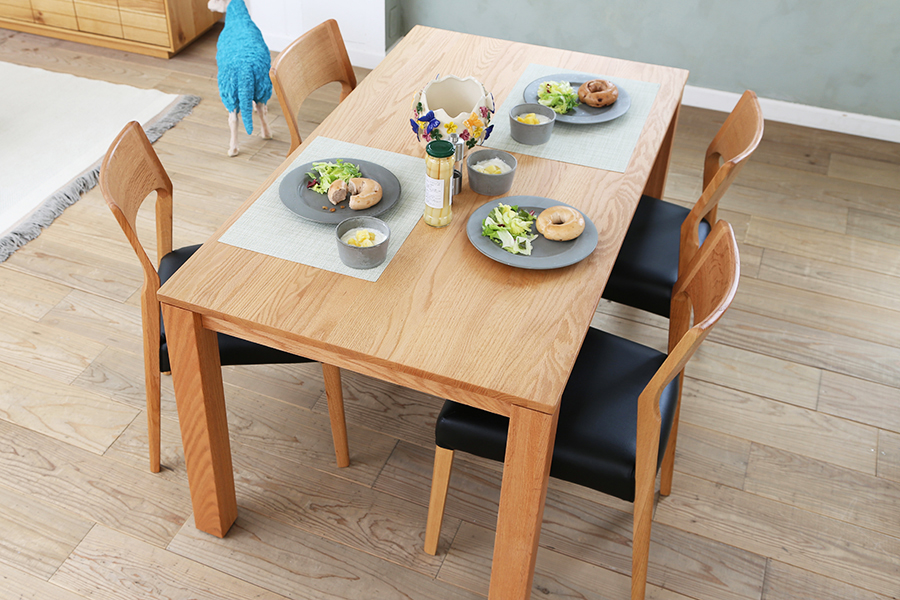 SE 伸長式無垢材ダイニングテーブル OAK(オーク) * - ダイニング