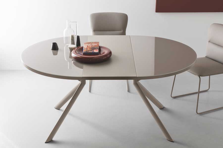 廃番】カリガリス コヌビア ジョーべ 伸長式円形ダイニングテーブル