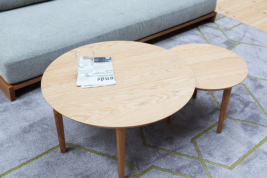 伸長式 69-2枚丸テーブル - ローテーブル・リビングテーブルの通販