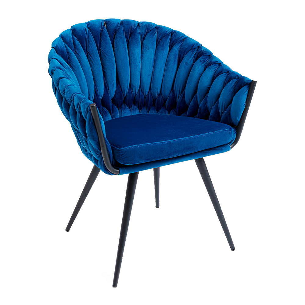 ノット ブルー アームチェア * - ダイニングチェアの通販 ｜リビング