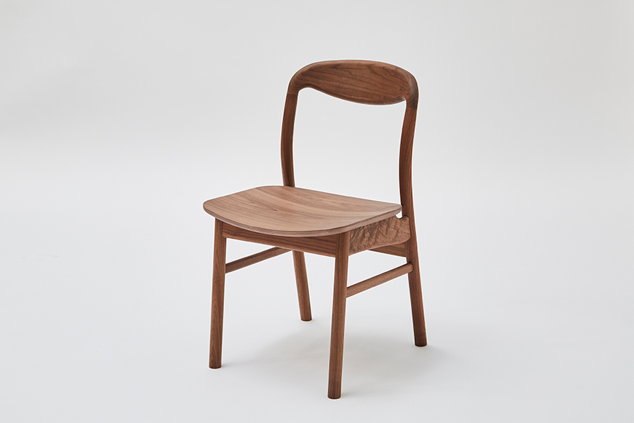 yama（ヤマ）サイドチェア WN オイル塗装（板座） - ダイニングチェア