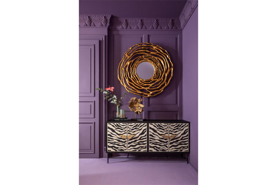 ツィッギー ゴールドO121cm ミラー - ミラー・鏡の通販 ｜リビング