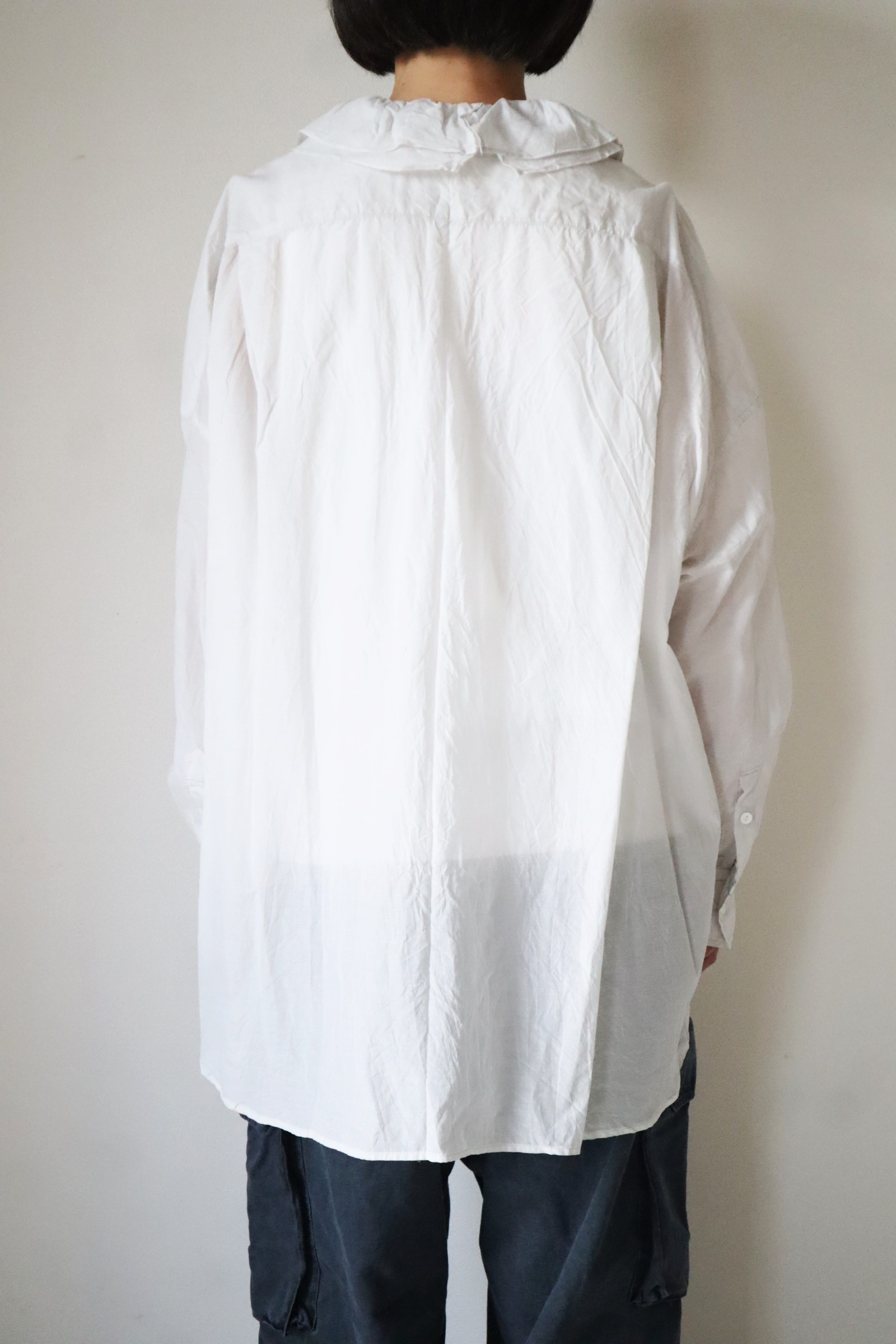 TOUJOURS公式通販 トゥジュ―正規取扱店 TOUJOURS/Ruffle Collar Baggy